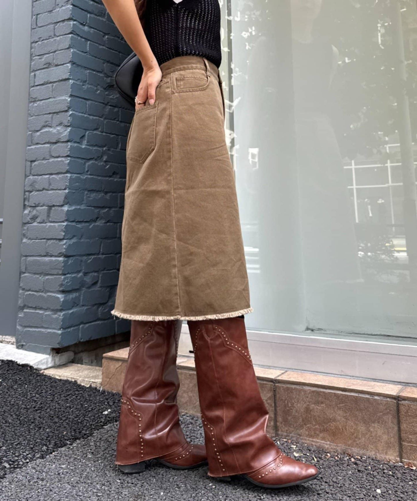 【CIAOPANIC TYPY】迷你中長半身裙