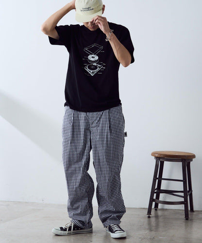 【PATTIPATTI】褶皺寬鬆工裝褲