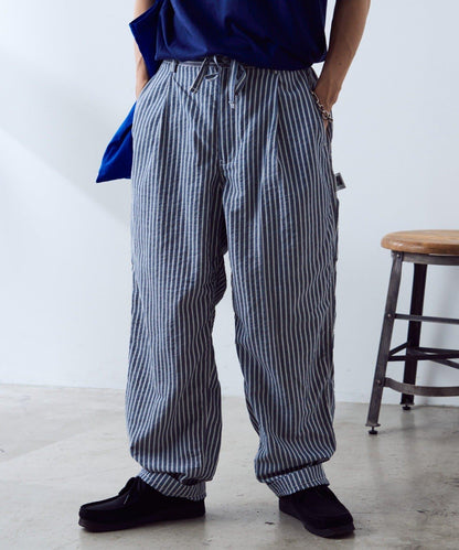 【PATTIPATTI】褶皺寬鬆工裝褲