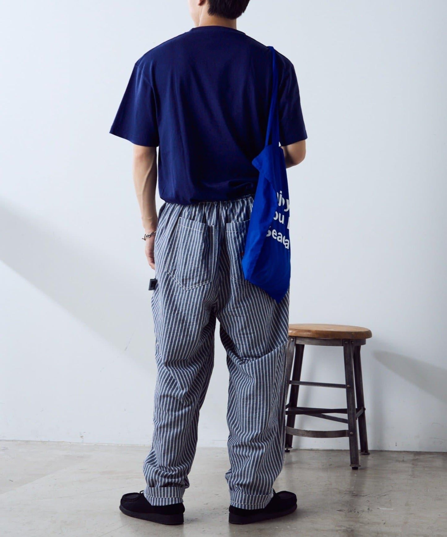 【PATTIPATTI】褶皺寬鬆工裝褲