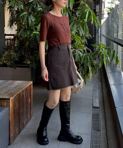 【CIAOPANIC TYPY】迷你中長半身裙