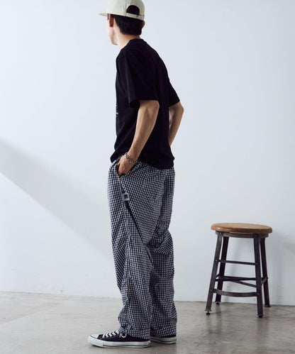 【PATTIPATTI】褶皺寬鬆工裝褲