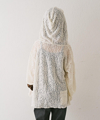 【KIDS】彈力蕾絲連帽衫