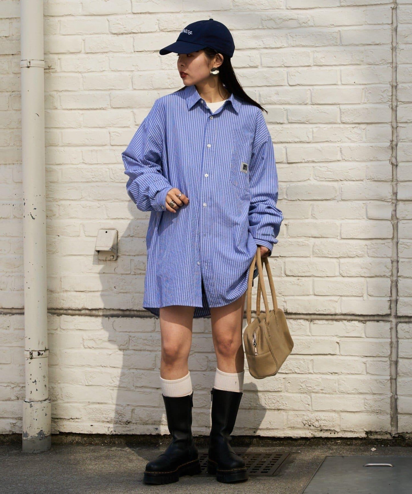 【PATTIPATTI】男女同款寬鬆襯衫