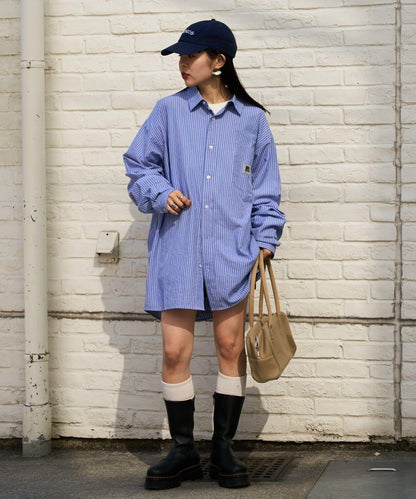 【PATTIPATTI】男女同款寬鬆襯衫