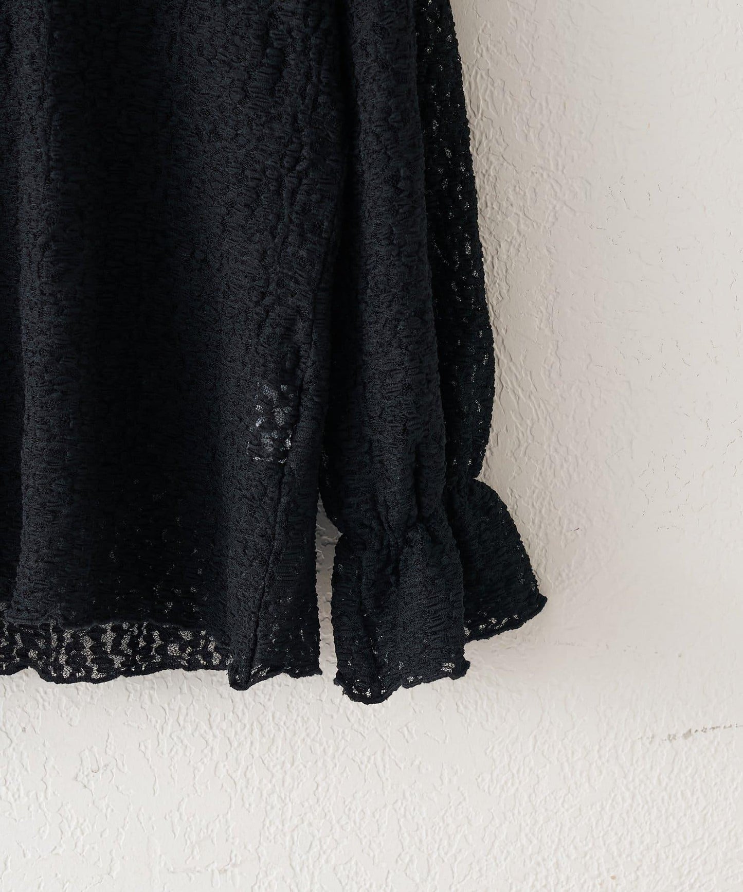 【KIDS】彈力蕾絲連帽衫