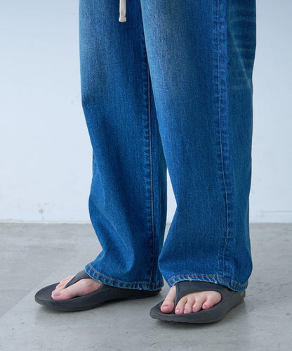 【HENRY】復古牛仔/附腰帶寬鬆牛仔褲