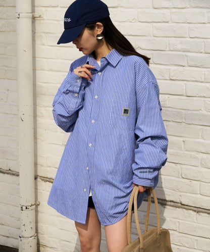 【PATTIPATTI】男女同款寬鬆襯衫