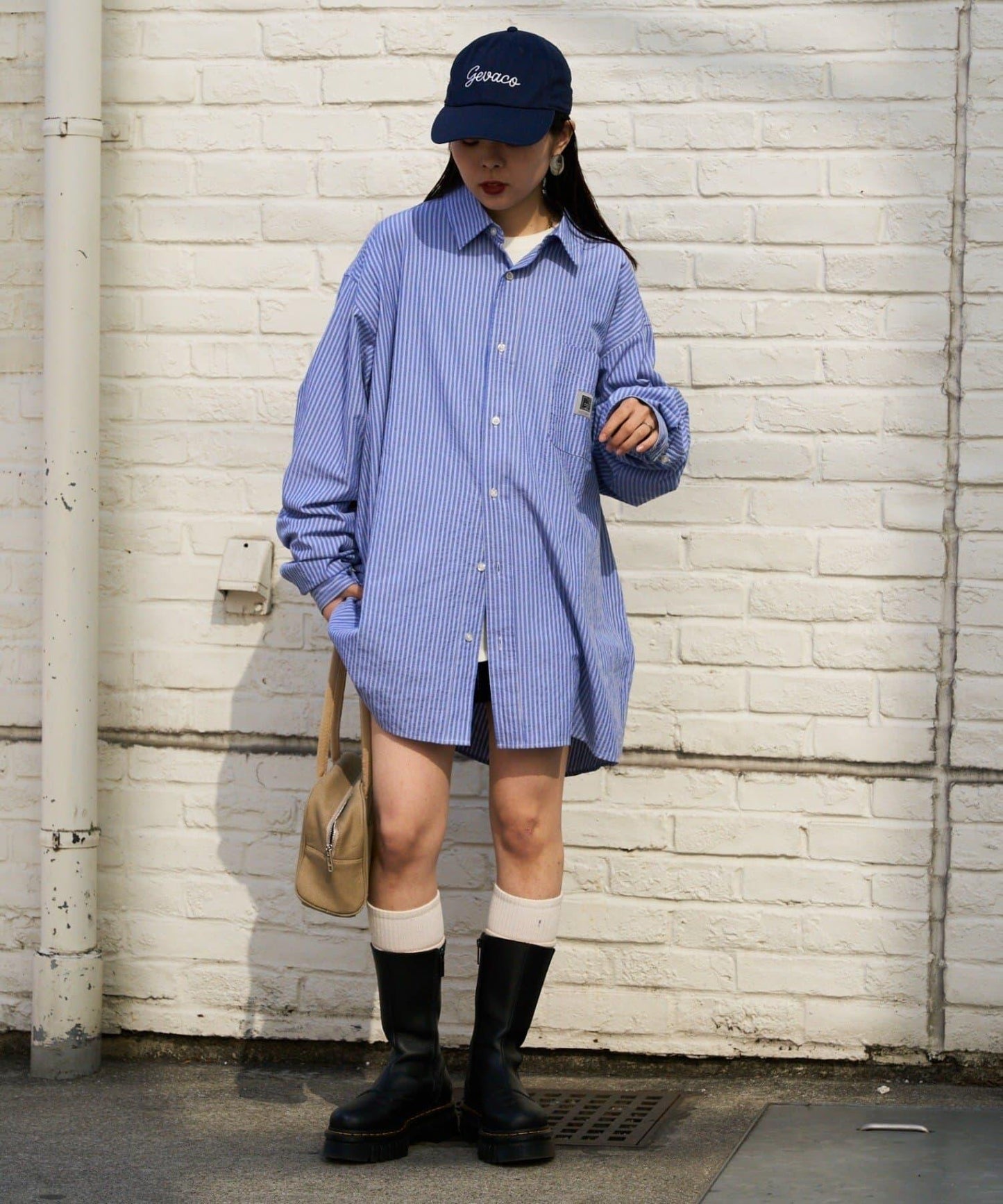 【PATTIPATTI】男女同款寬鬆襯衫