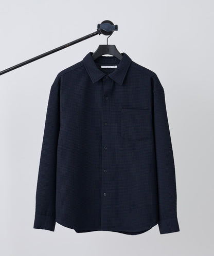 【AW】大圖案壓花長袖襯衫