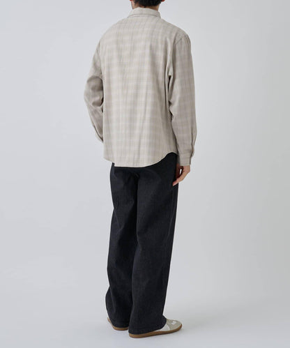 【AW】格紋提花長袖襯衫