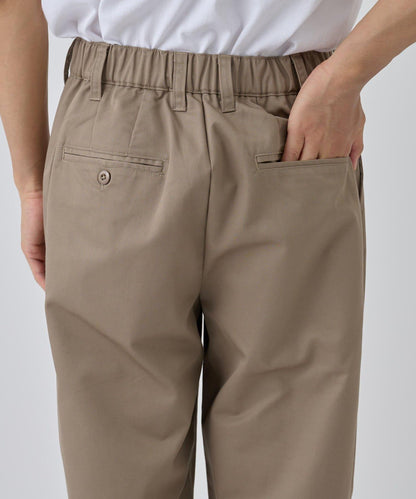 【AW】斜紋布雙褶西褲