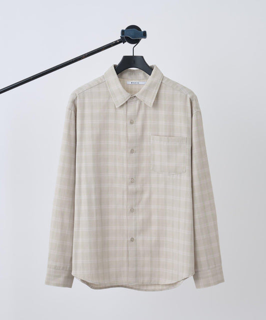 【AW】格紋提花長袖襯衫
