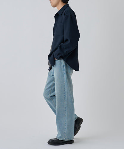 【AW】大圖案壓花長袖襯衫