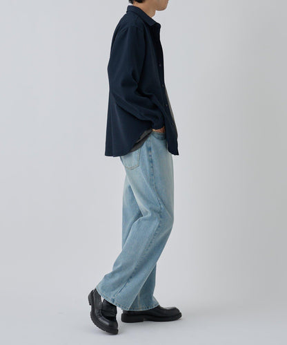 【AW】大圖案壓花長袖襯衫