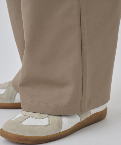 【AW】斜紋布雙褶西褲