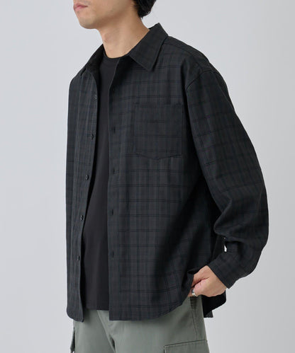 【AW】格紋提花長袖襯衫