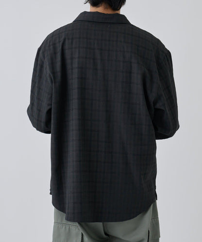 【AW】格紋提花長袖襯衫