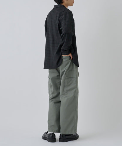 【AW】格紋提花長袖襯衫