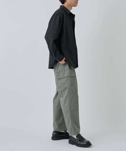 【AW】格紋提花長袖襯衫