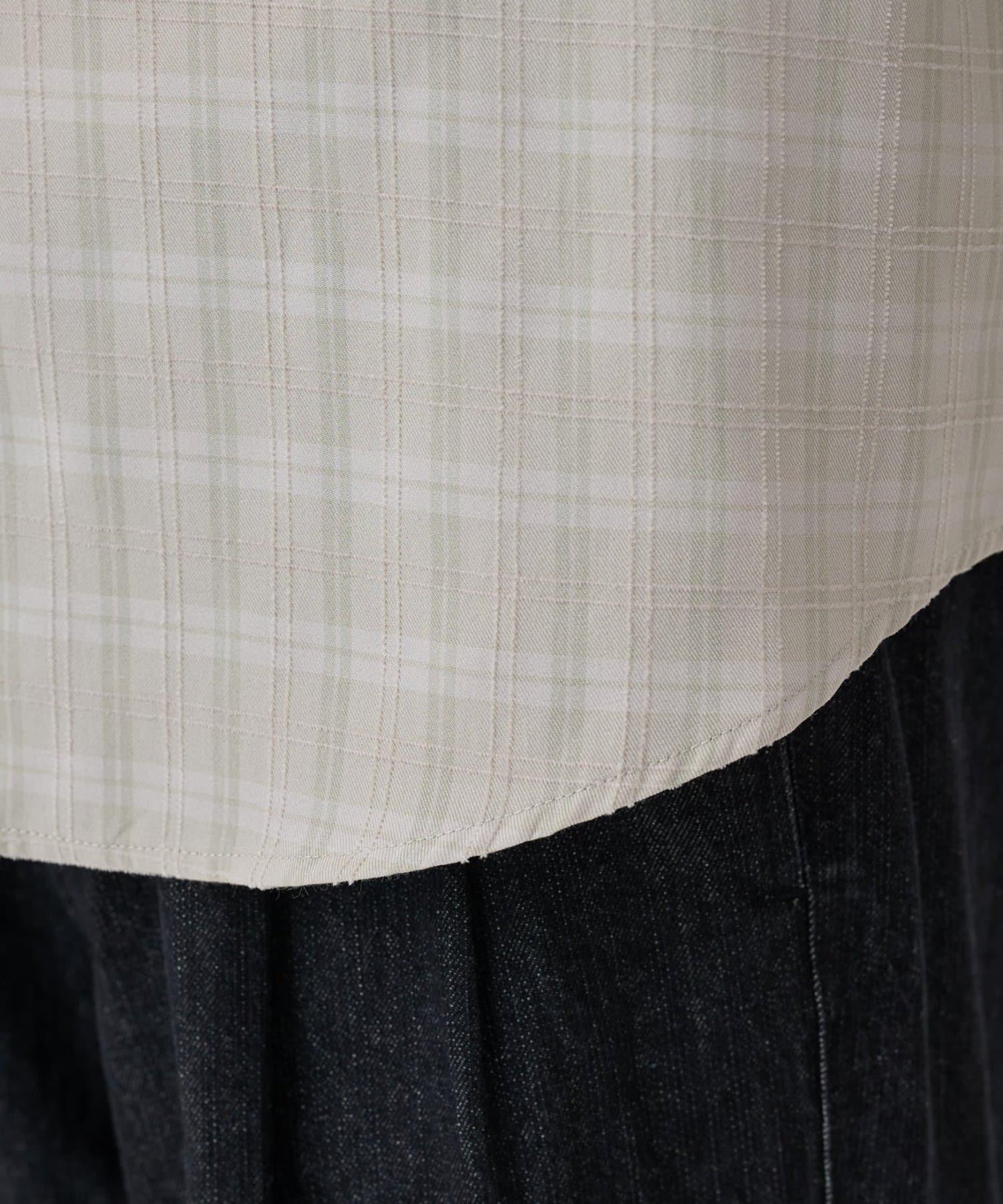 【AW】格紋提花長袖襯衫