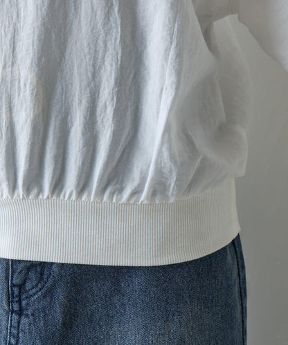 【AW】輕薄透視一字肩套頭衫