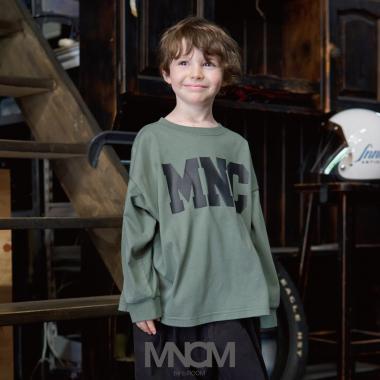 【MNCM】【舒適天竺】字母印花寬鬆T恤