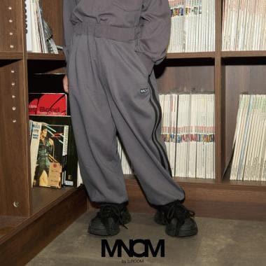 【MNCM】【可成套】【舒適天竺】寬鬆側邊條紋長褲