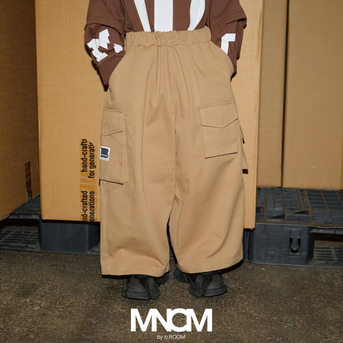 【MNCM】寬鬆工裝褲