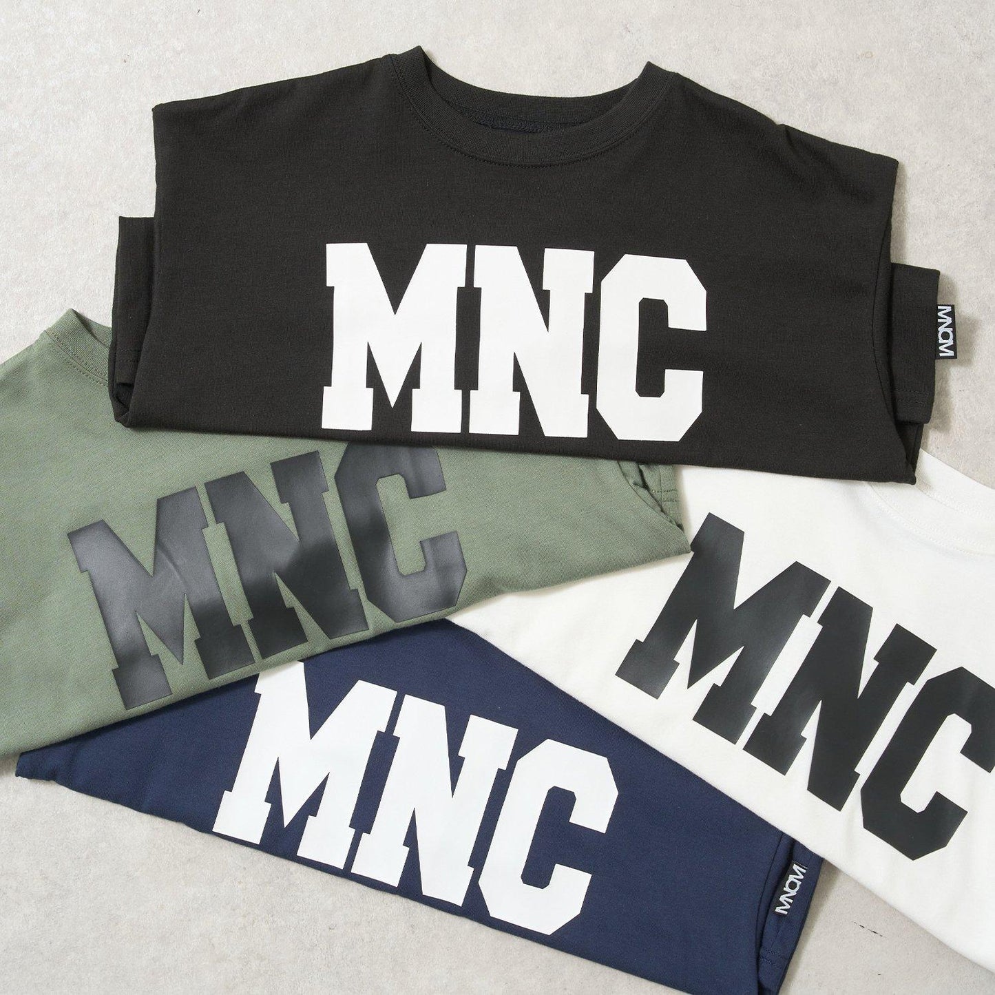 【MNCM】【舒適天竺】字母印花寬鬆T恤
