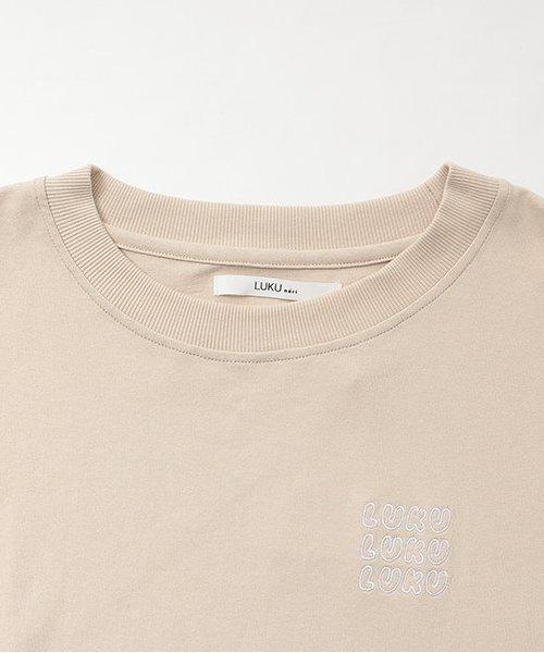 logo刺繡寬鬆T恤