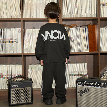 【MNCM】【可成套】【舒適天竺】寬鬆側邊條紋長褲