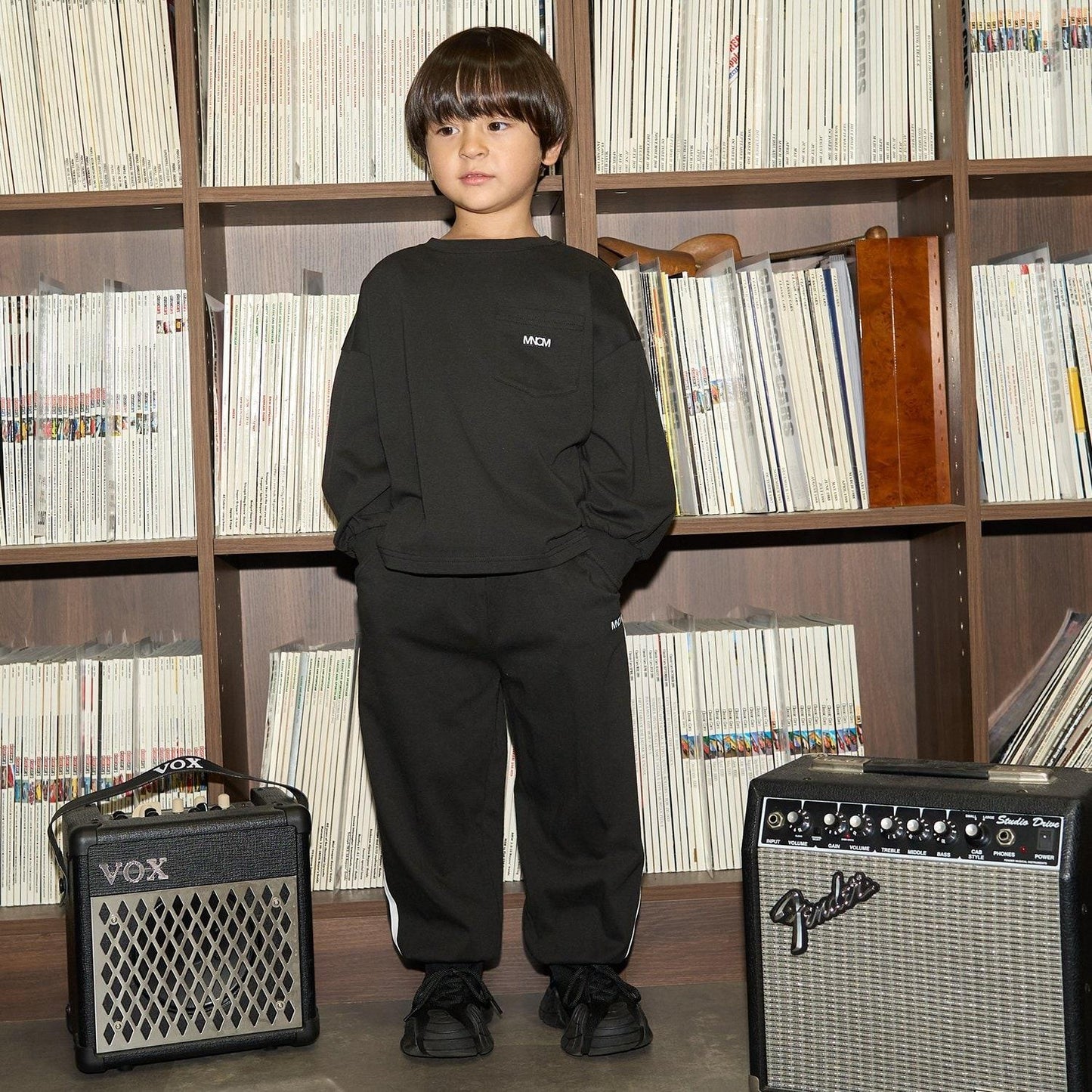 【MNCM】【可成套】【舒適天竺】寬鬆側邊條紋長褲