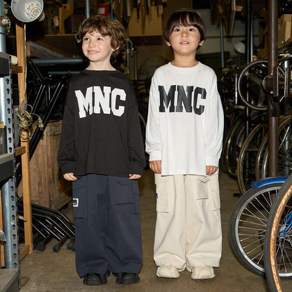 【MNCM】【舒適天竺】字母印花寬鬆T恤