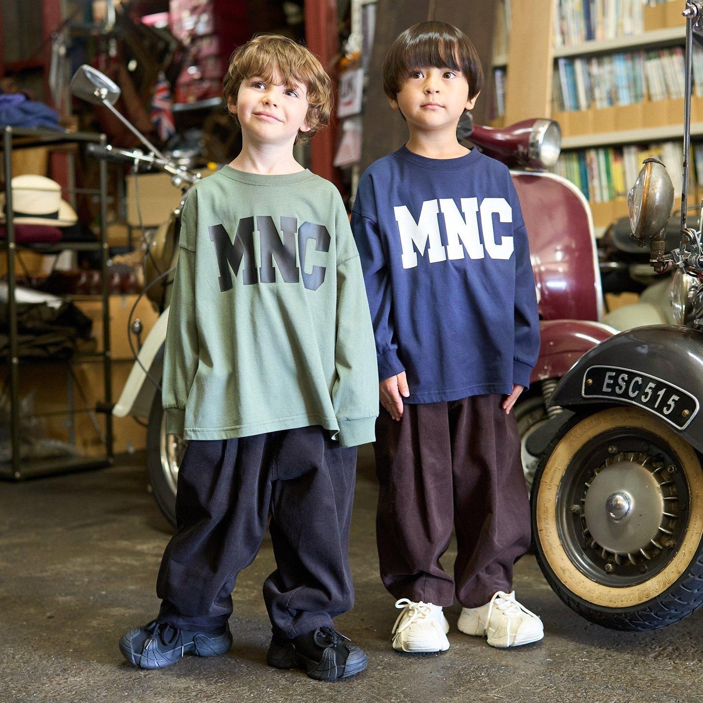 【MNCM】【舒適天竺】字母印花寬鬆T恤