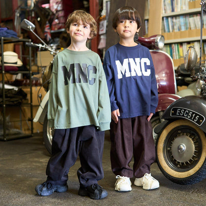 【MNCM】【舒適天竺】字母印花寬鬆T恤