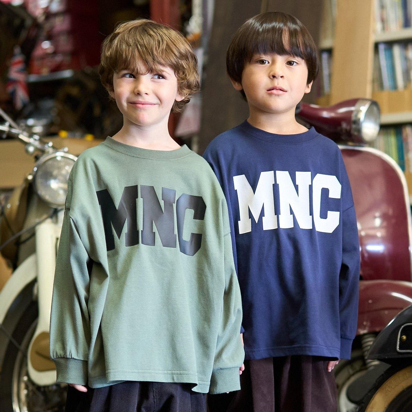 【MNCM】【舒適天竺】字母印花寬鬆T恤