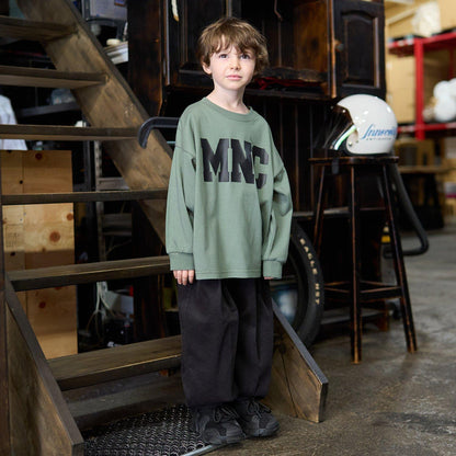 【MNCM】泡泡褶皺長褲