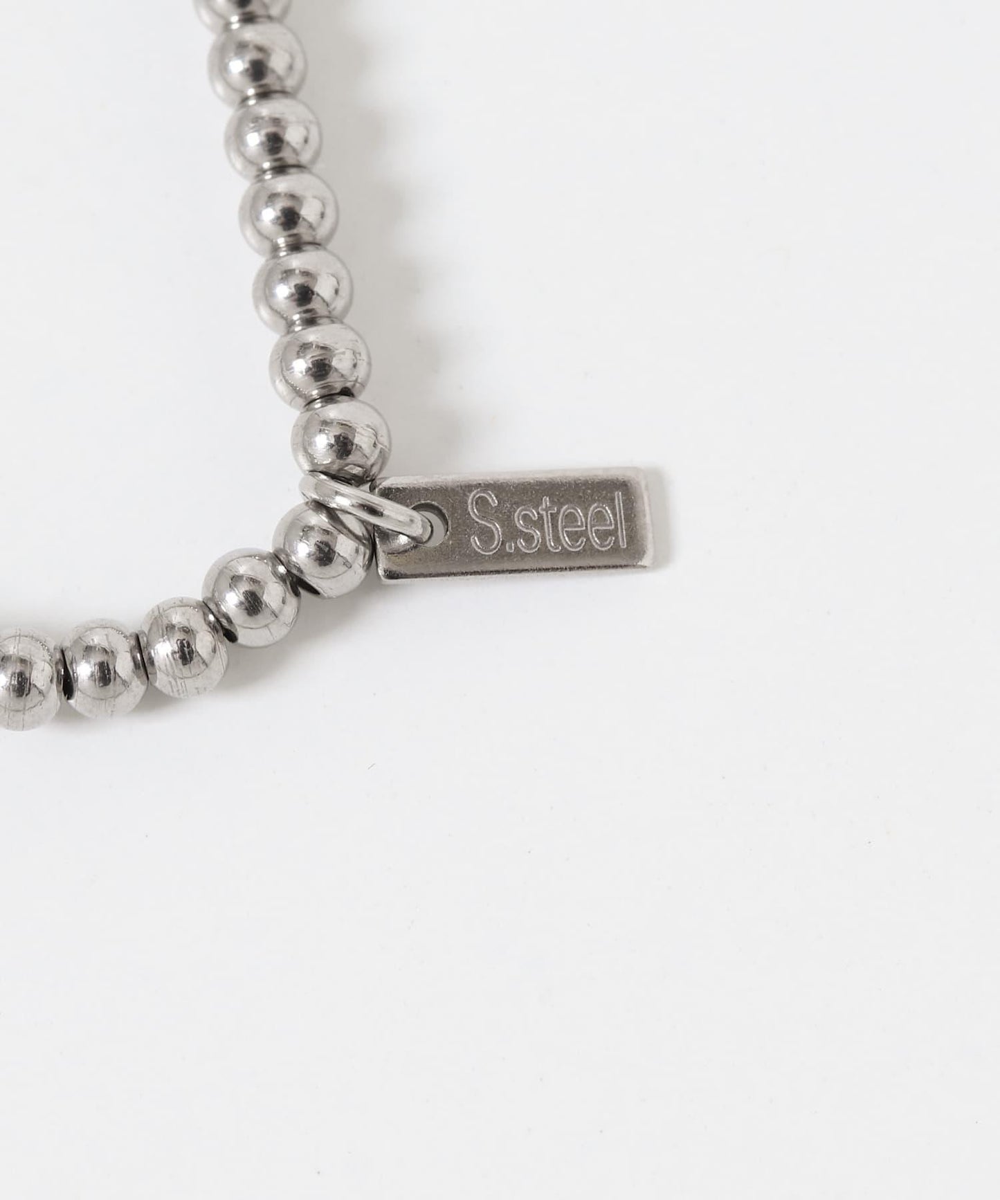 不鏽鋼珠花朵吊墜手鍊