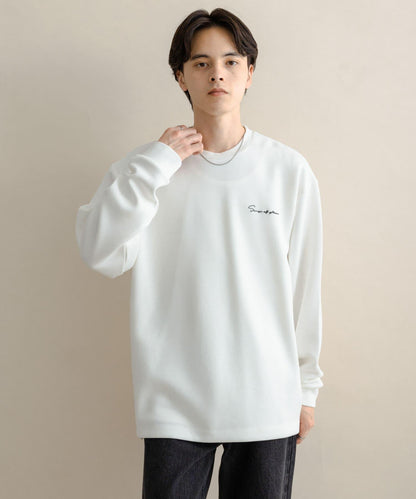 部分色 刺繡加厚長袖T恤