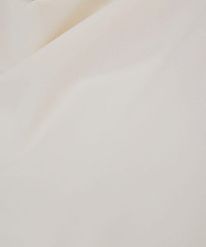 前襟褶皺女襯衫