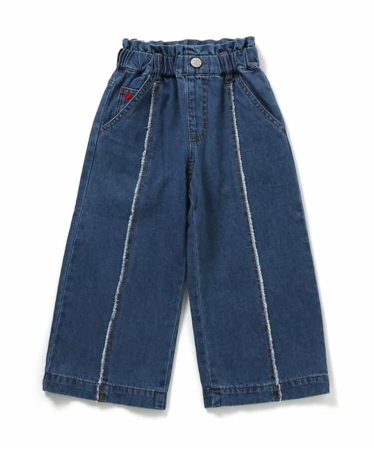 女童寬鬆牛仔長褲 10分褲