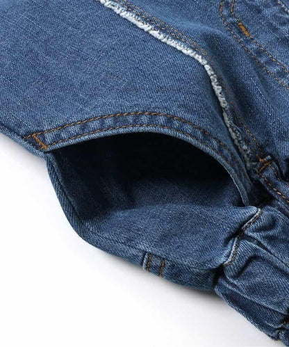 女童寬鬆牛仔長褲 10分褲