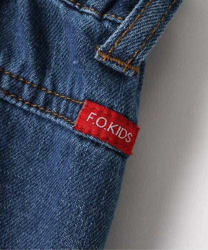 女童寬鬆牛仔長褲 10分褲