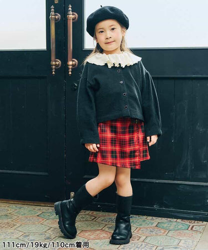 荷葉邊領拼接下襬T恤