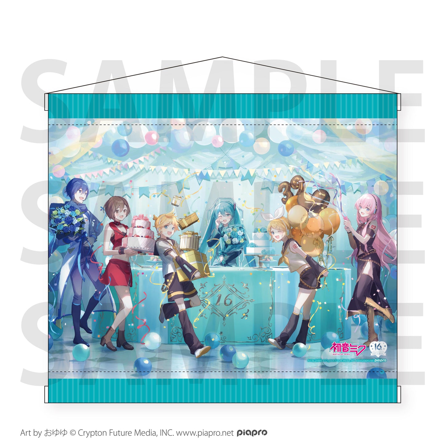 《初音未來》 Happy 16th Birthday-Dear Creators- Surprise Party 掛毯
