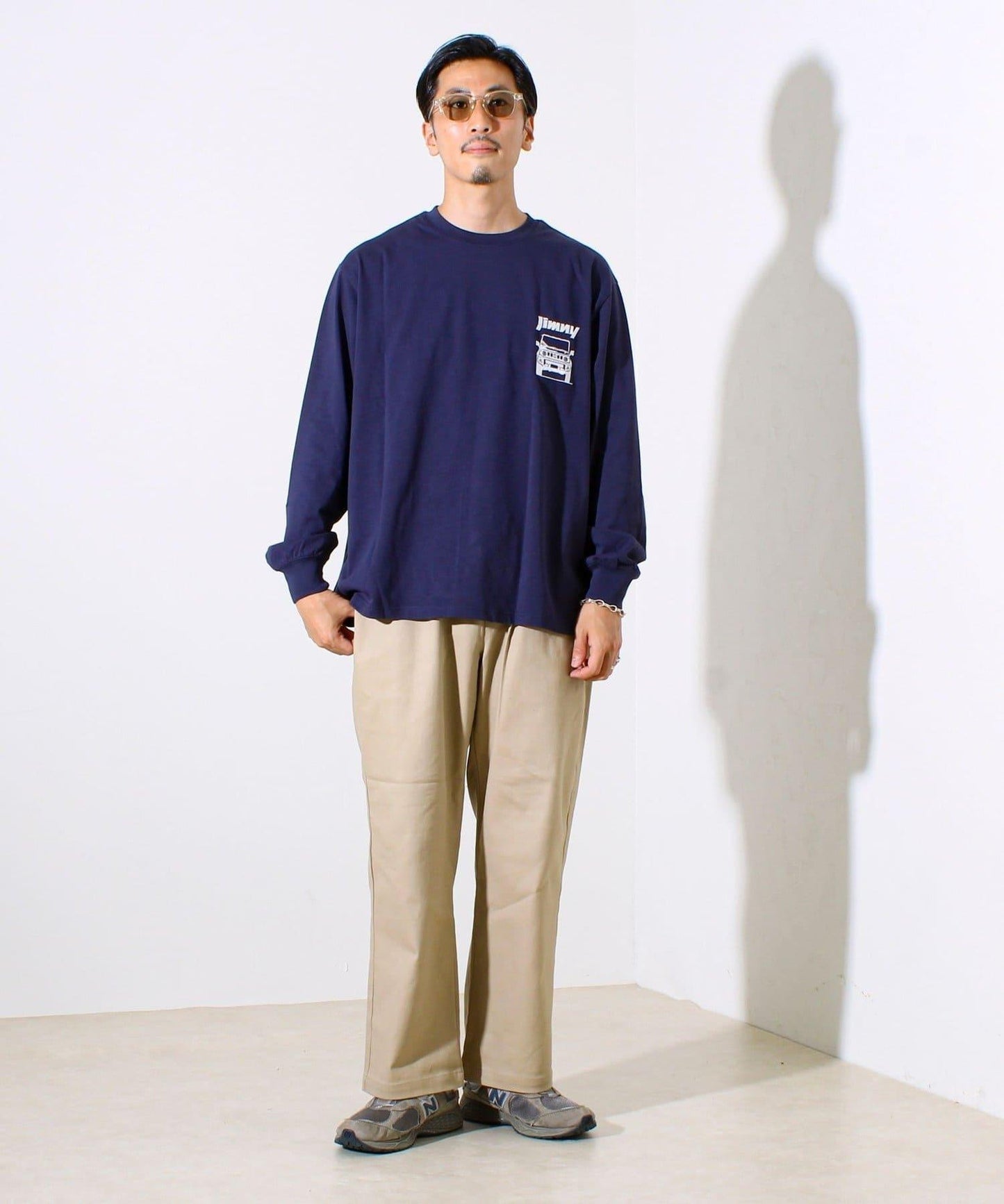 【合作款】吉姆尼×GLOSTER 長袖印花T恤