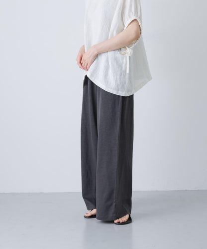 亞麻休閒長褲