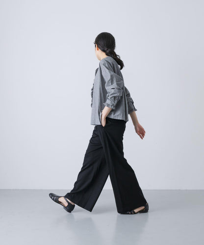 亞麻休閒長褲