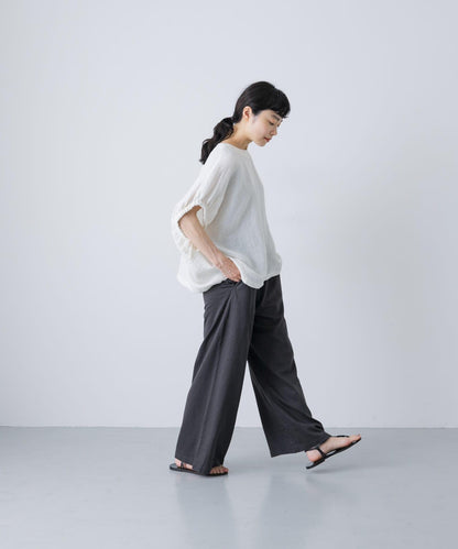 亞麻休閒長褲